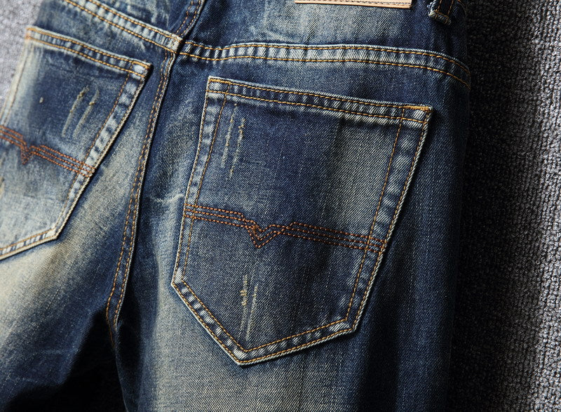 Herren Ripped Jeans Lässiger Schnitt Trendy