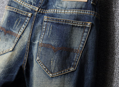 Herren Ripped Jeans Lässiger Schnitt Trendy