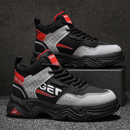 Damen Sneaker Sportlich High-Top mit Dämpfung Schwarz