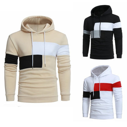 Herren Kapuzenpullover Sportlich Farbblock Design