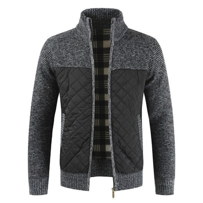 Herren Hybridjacke Modern Strukturiert Wasserdicht