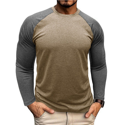 Herren Langarmshirt Modern Raglan Ärmel Slim Fit Berlin