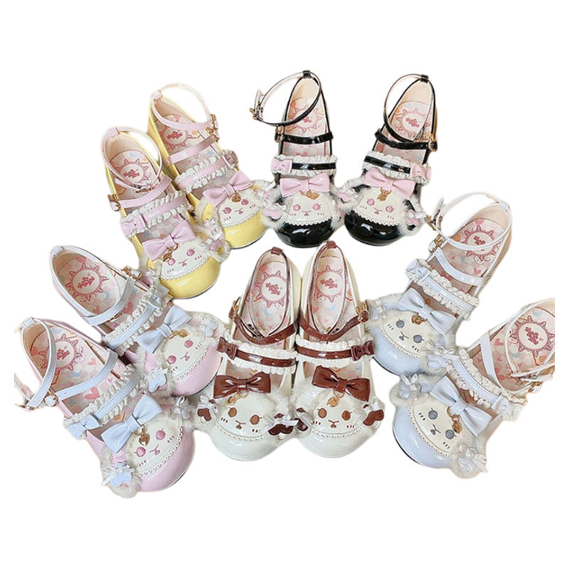 Damen Clogs mit Schleife Weiches Innenfutter Modisch
