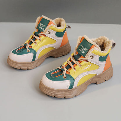 Damen Sneaker High-Top Warm kuschelig Innenfutter Winter