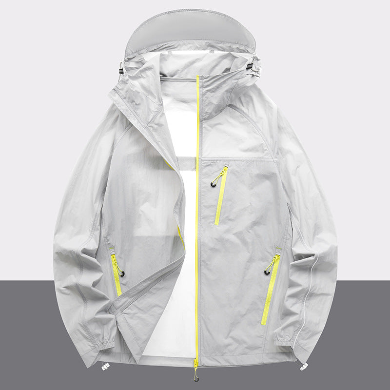Herren Outdoor-Jacke wasserabweisend mit Reißverschlusstaschen