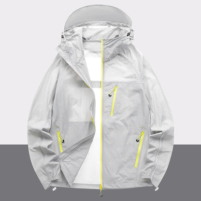 Herren Outdoor-Jacke wasserabweisend mit Reißverschlusstaschen