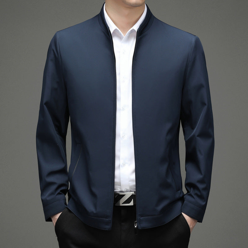 Herren Übergangsjacke Modern Stehkragen Praktisch