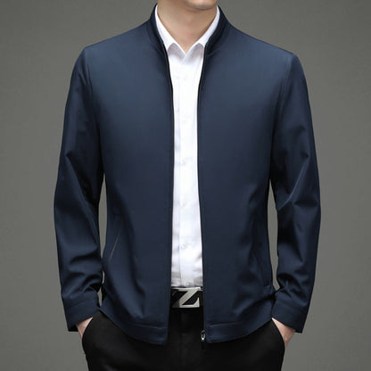 Herren Übergangsjacke Modern Stehkragen Praktisch