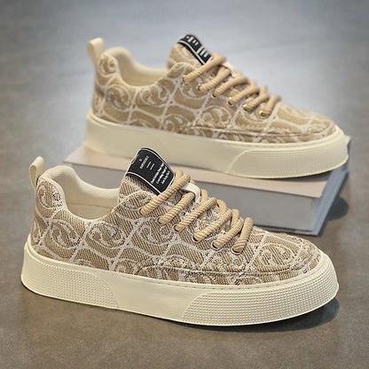 Damen Sneaker mit farbigem Print und bequemer Sohle