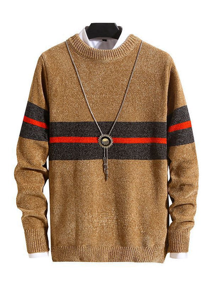 Modischer Herren Pullover Streifen Design Hochwertig
