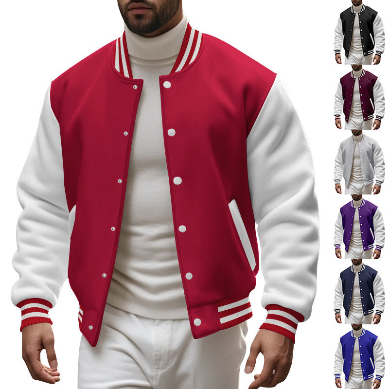 Herren Bomberjacke Modern mit Kontrastärmeln und Klassischem Design - BerlinGlamour