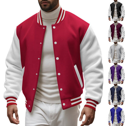 Herren Bomberjacke Modern mit Kontrastärmeln und Klassischem Design - BerlinGlamour
