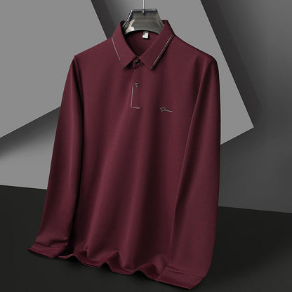 Herren Poloshirt Langarm Feuchtigkeitsregulierend Hochwertig