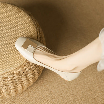 Elegante Damen Ballerinas Metallic Modern - BerlinGlamour
