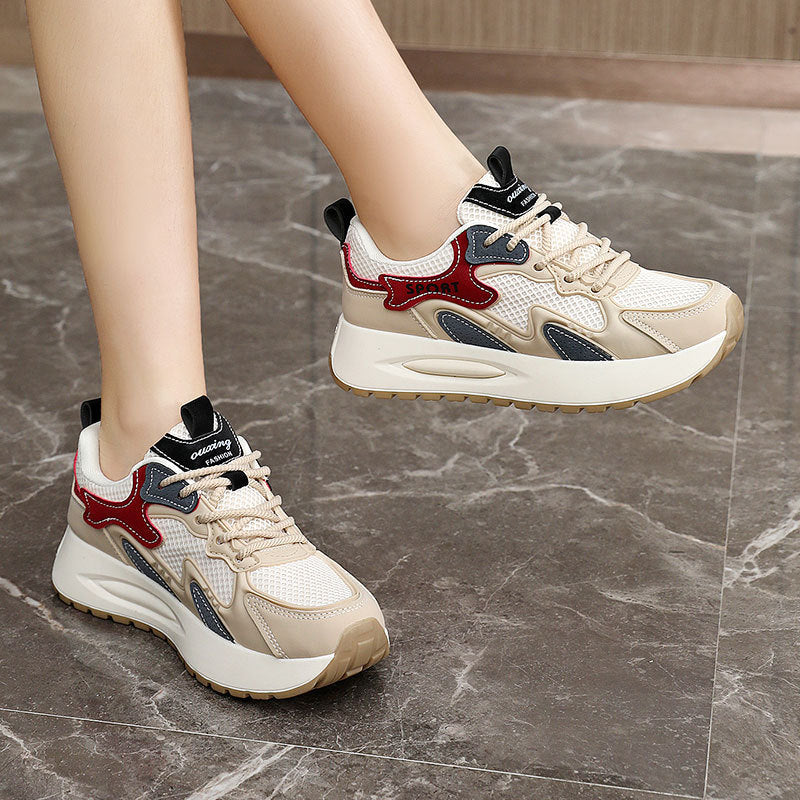 Damen Sport Sneaker atmungsaktiv Laufsohle Weich