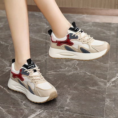 Damen Sport Sneaker atmungsaktiv Laufsohle Weich