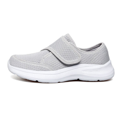 Damen Sneaker Bequem Tragbar Elastisch Klettverschluss