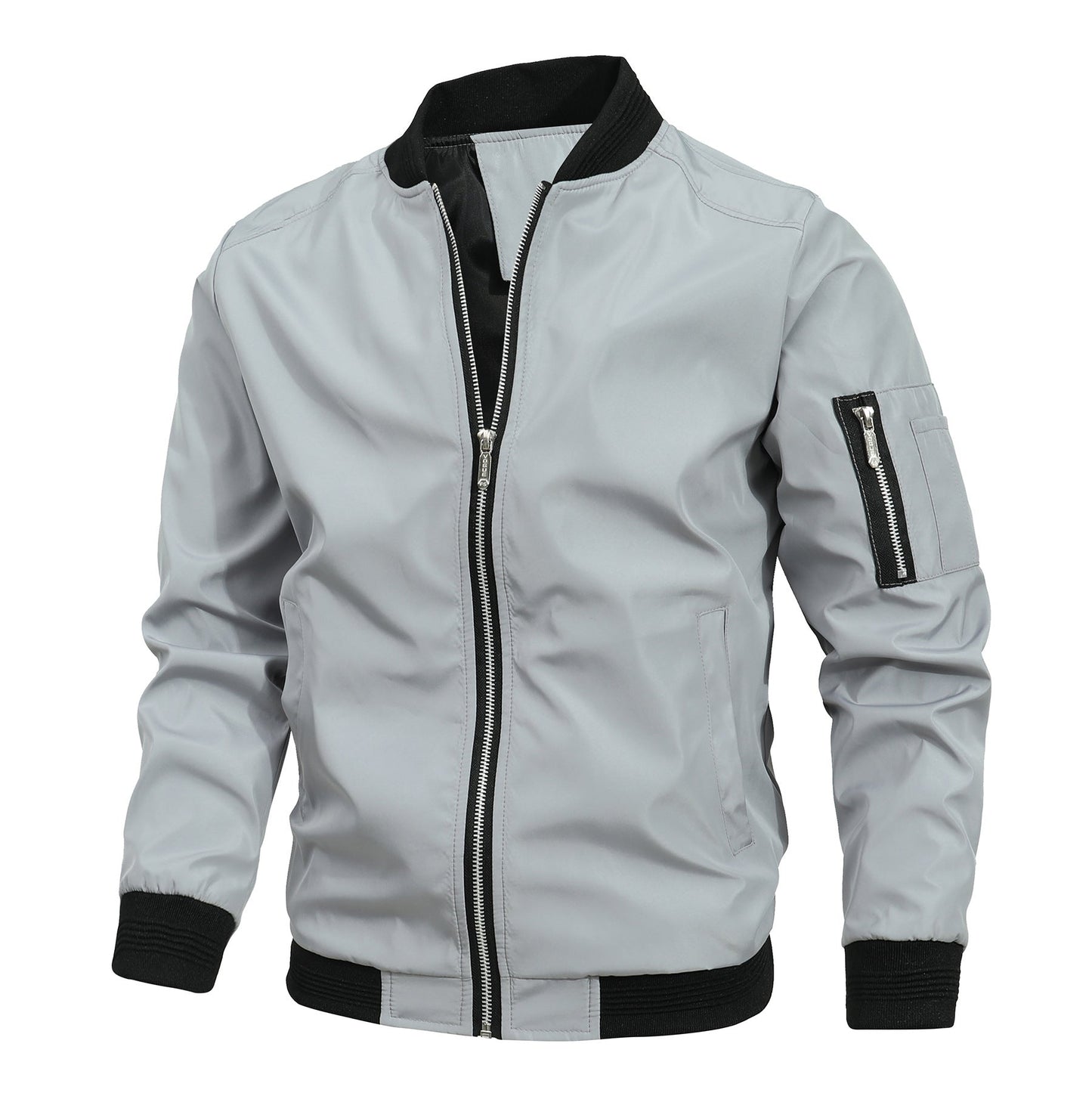 Leichte Bomberjacke Urban Style Schwarz