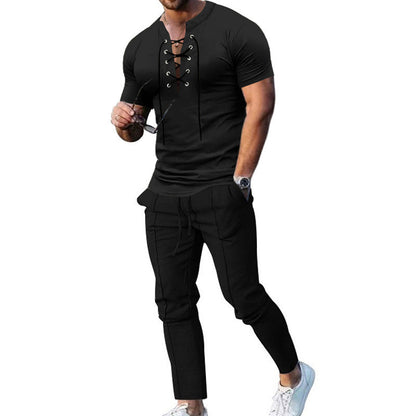 Herren Freizeit-Set mit lässigem Oberteil und bequemen Joggerhosen