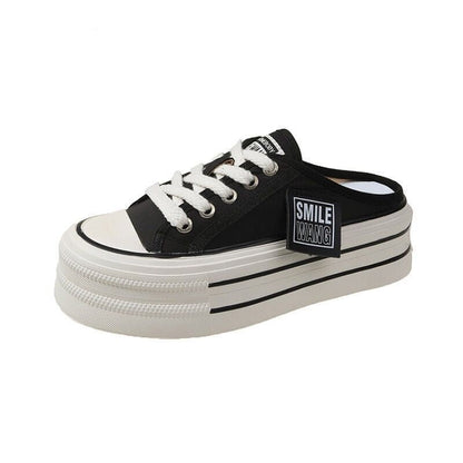 Damen Plateau Sneaker Hoch Modisch Robust Elastisch