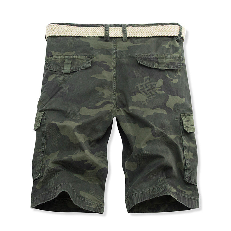Herren Cargo Shorts Praktisch Vieltaschen Verstellbar