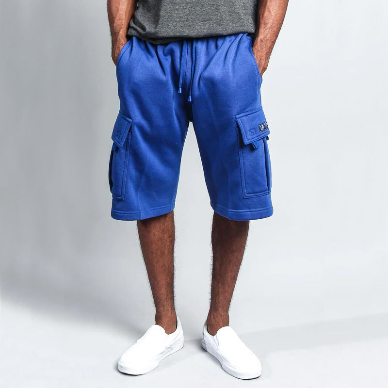 Herren Cargo Shorts atmungsaktiv mit Kordelzug und Taschen
