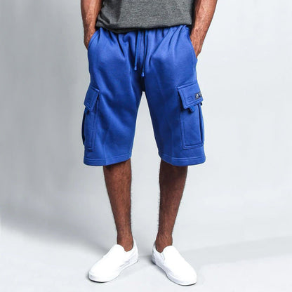 Herren Cargo Shorts atmungsaktiv mit Kordelzug und Taschen