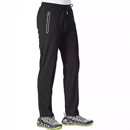 Herren Sport-Hose mit Reißverschlusstaschen Freizeit-Mode
