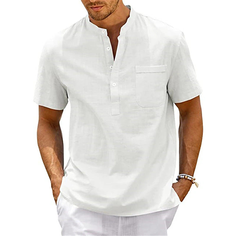 Herren Kurzarm Hemd Modern Casual Style