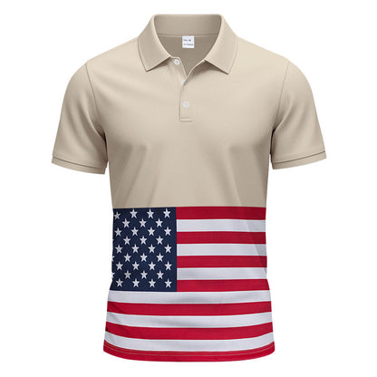 Herren Poloshirt Flaggen Motiv Berlin Style