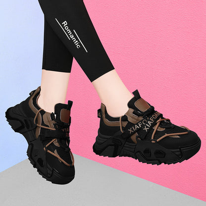 Sportliche Damen Sneaker Chunky atmungsaktiv Komfort Sohle