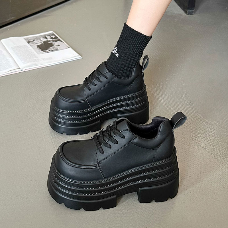 Damen Sneaker Hoch Keilabsatz Chunky Schuhe
