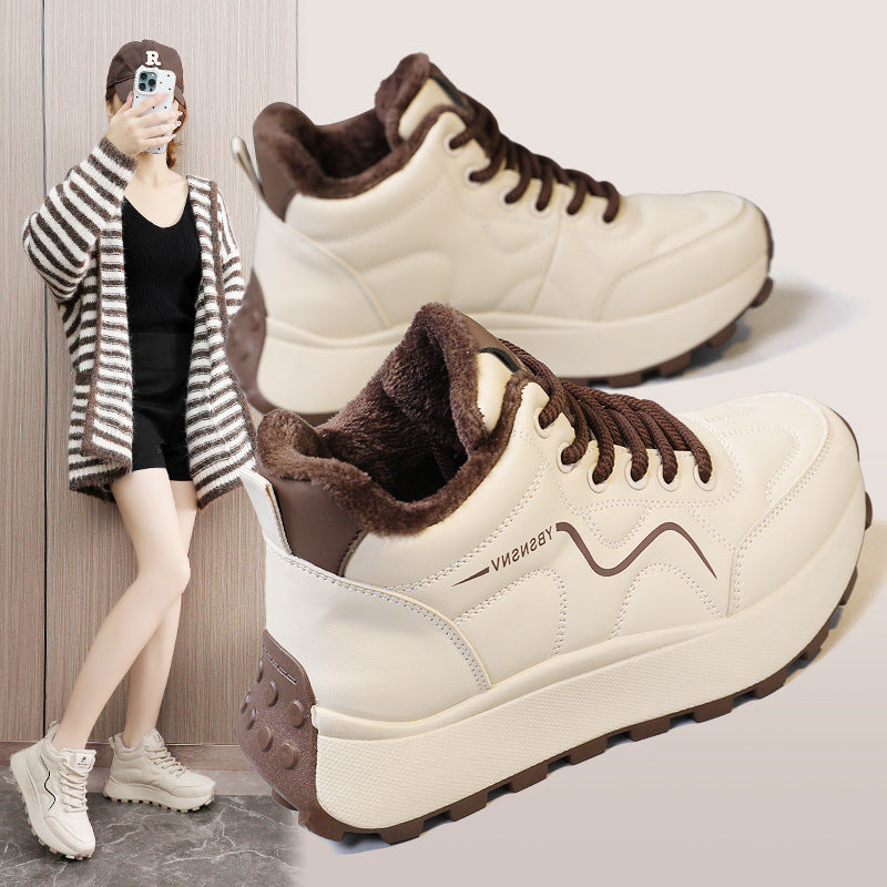 Damen High-Top Sneaker Warm Winter Schnee rutschfest - BerlinGlamour