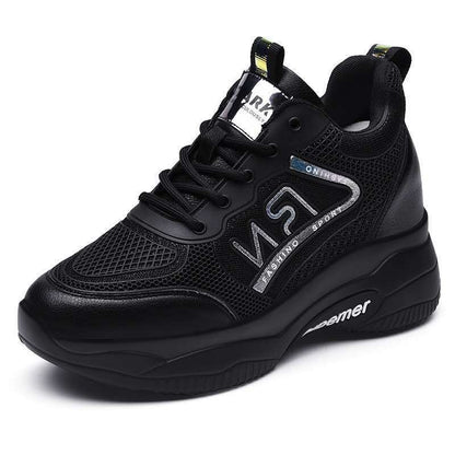Damen Sneaker Sportlich Bequem Weißen Lederschuhe
