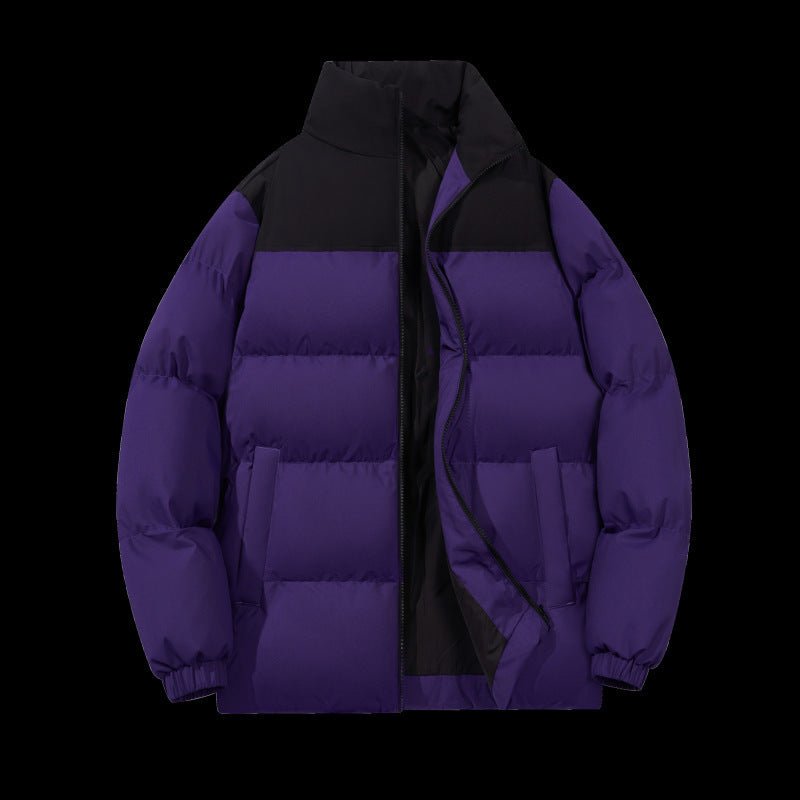 Herren Pufferjacke Warm Isoliert Mit Kragen