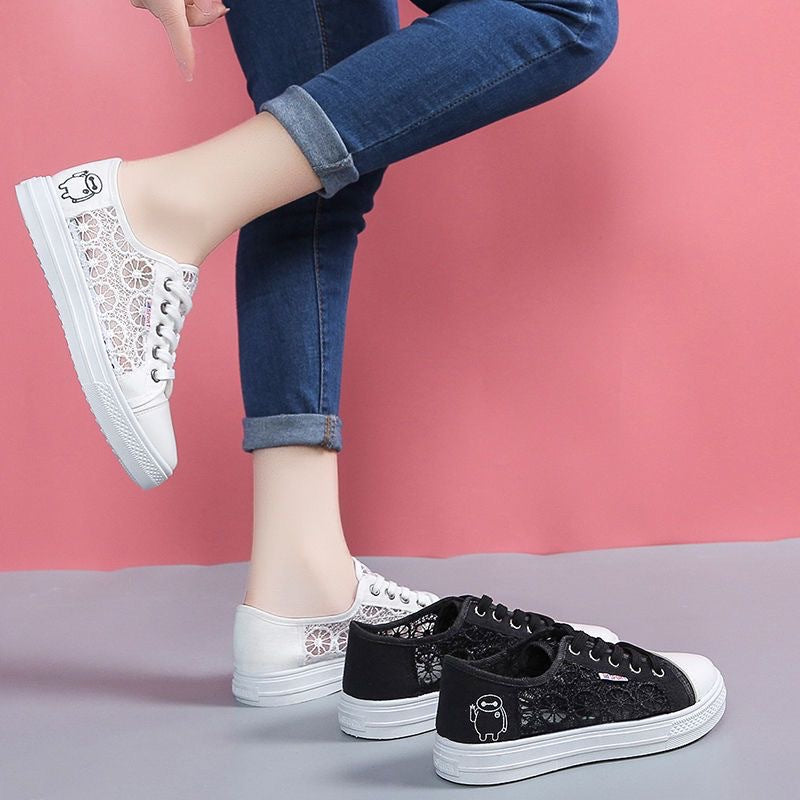 Damen Sneaker Spitze Bequem Weich