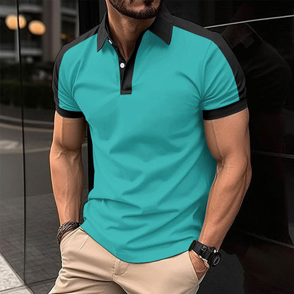 Herren Polohemd Sportlich atmungsaktiv Modern
