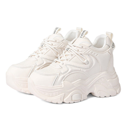 Damen Plateausneaker Sportlich Atmungsaktiv Größe 36-41