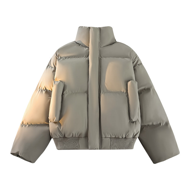 Herren Steppjacke Modern mit hohem Kragen und Taschen