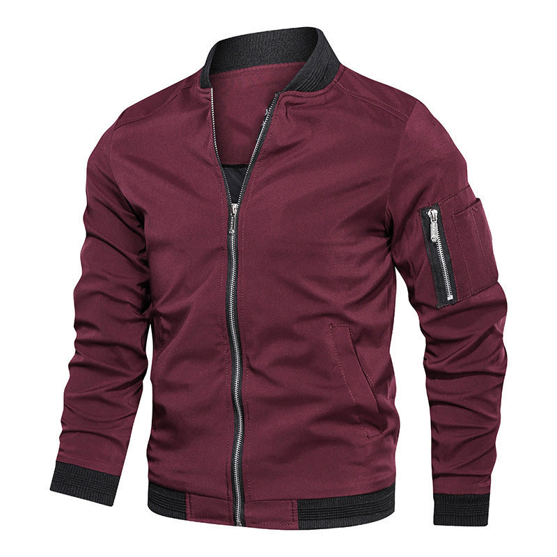 Herren Bomberjacke Leicht Modern Slim Fit