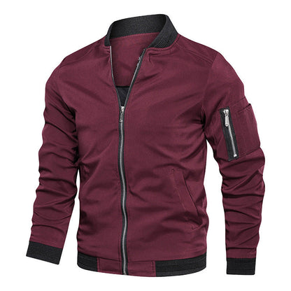 Herren Bomberjacke Leicht Modern Slim Fit