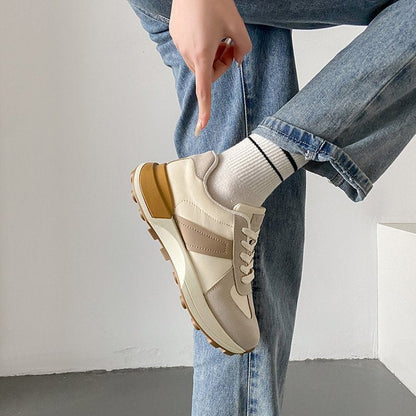 Damen Sneaker Sportlich Bequem Weiß