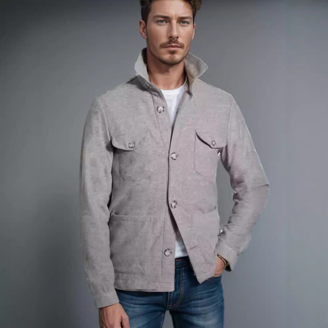 Herren Outdoor Jacke Wasserdicht Mit Taschen Modern - BerlinGlamour