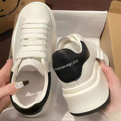 Damen Plateau Sneaker Hoch mit Weicher Sohle und Stilvollem Design