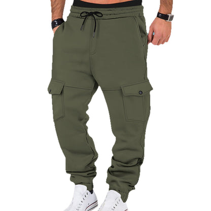 Herren Sweatpants Cargo Bequem Elastisch Mit Seitentaschen