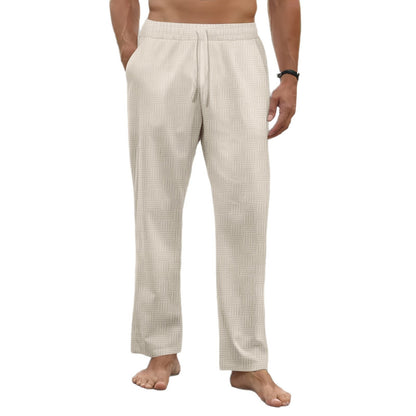 Herren Freizeithose Bequem Elastisch Mit Struktur
