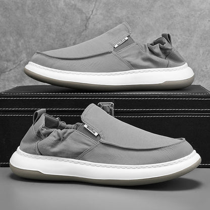 Damen Sneaker Bequem Slip-On Weiße Sportschuhe