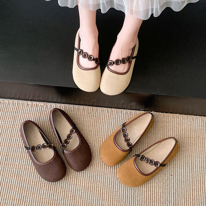 Damen Ballerina Schuhe Elegant Schmuck Detail - BerlinGlamour