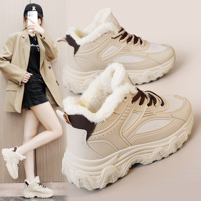 Damen Sneaker High-Top Isoliert Rutschfest - BerlinGlamour