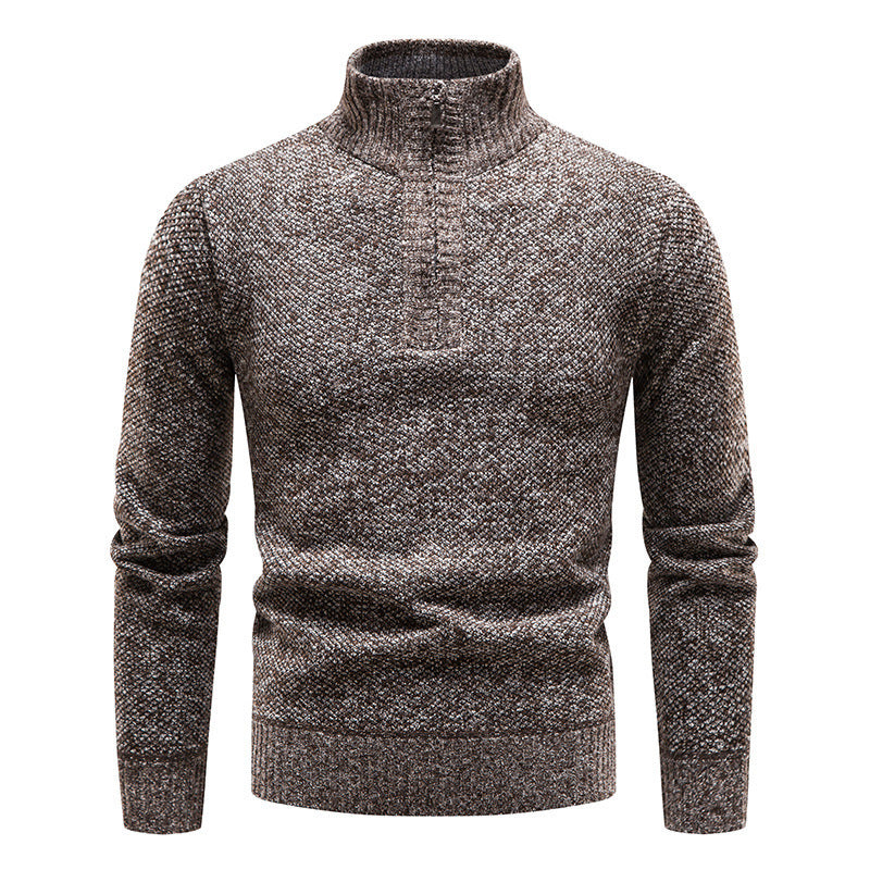 Herren Pullover Stehkragen Hochwertig Baumwolle Modern